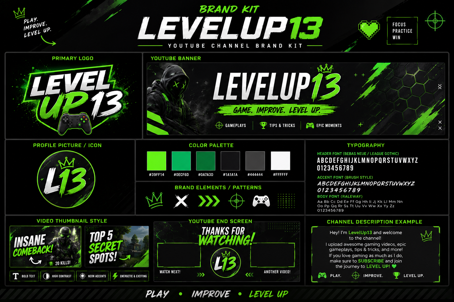 LevelUp13 Brand Kit